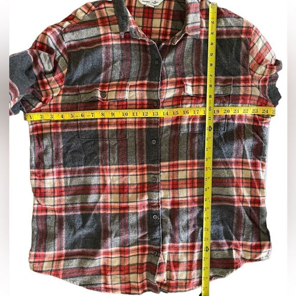 Old Navy Plaid Button Down Shirts - Red, Blue, White - Picture 7 of 14